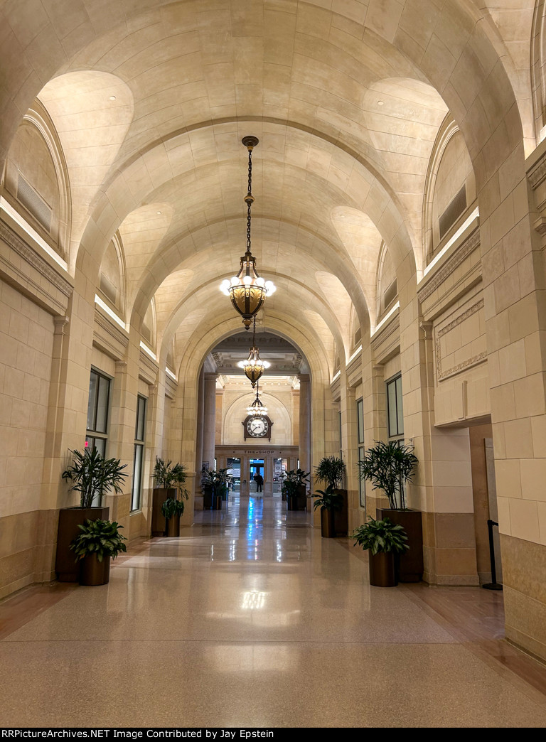 Hallway inside Michigan Central Station